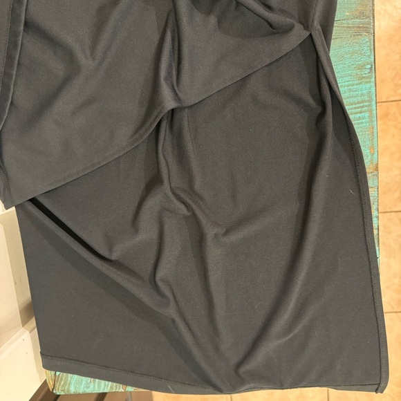 Vintage Esprit Black Halter Maxi Dress Side Slits Size Medium - Picture 3 of 7